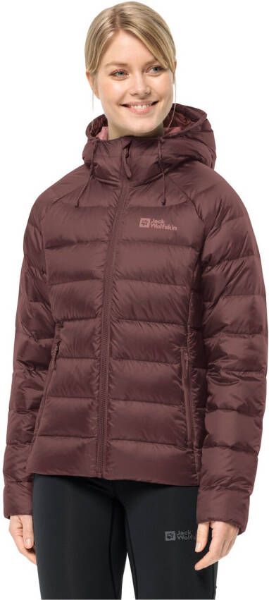 Jack Wolfskin Nebelhorn Down Hoody Women Donsjack Dames XXL dark maroon dark maroon