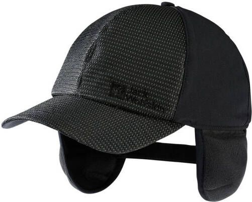 Jack Wolfskin Night Hawk Shield Cap Reflecterende cap one size zwart black