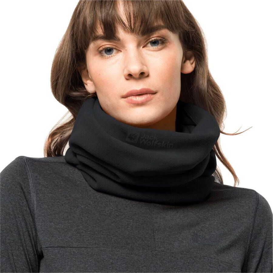 Jack Wolfskin Real Stuff Loop Colsjaal van fleece One Size black