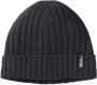 Jack Wolfskin Rib Knit Beanie Winddichte gebreide muts One Size black - Thumbnail 2