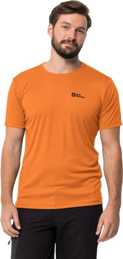 Jack Wolfskin Tech T-Shirt Men Functioneel shirt Heren M oranje blood orange