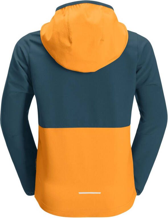Jack Wolfskin Turbulence Boys Softshelljack Jongens 176 bruin orange pop