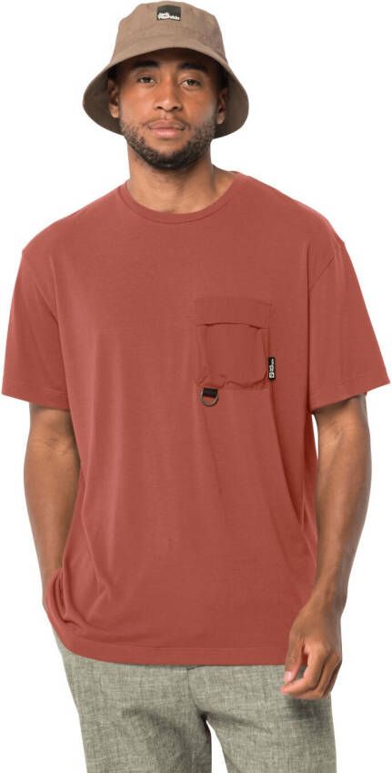 Jack Wolfskin Wanderthirst T-Shirt Men Functioneel shirt Heren L barn red barn red