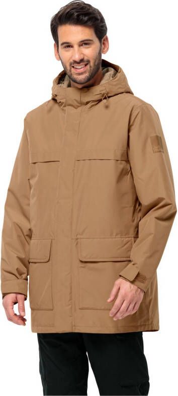 Jack Wolfskin Winterlager Parka Men Waterdichte winterjas Heren XL chipmunk