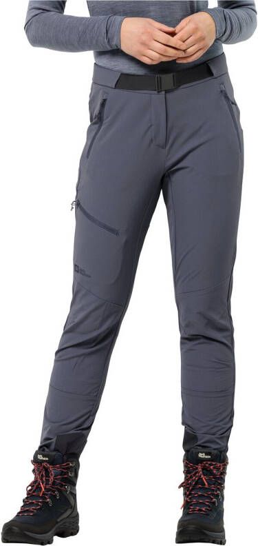 Jack Wolfskin Ziegspitz Pants Women Trekking-softshellbroek Dames 38 dolphin