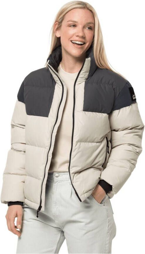 Jack Wolfskin 365 Fearless Down Jacket Women Donzen jack dames S wit white sand