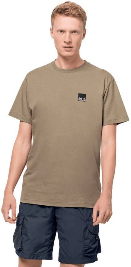 Jack Wolfskin 365 T-Shirt Men Heren T-shirt van biologisch katoen S bruin sand dune