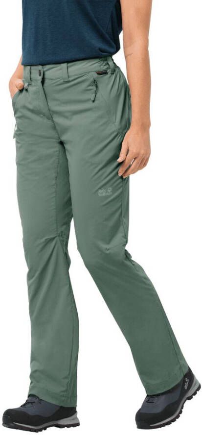 Jack Wolfskin Activate Light Pants Women Softshellbroek Dames 46 groen hedge green
