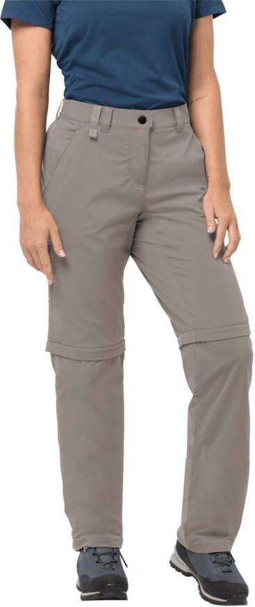 Jack Wolfskin Activate Light Zip Off Women Zip-off-softshellbroek dames 38 bruin moon rock