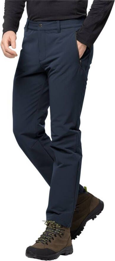 Jack Wolfskin Activate Thermic Pants Men Softshell-wandelbroek Heren 58 blue night blue