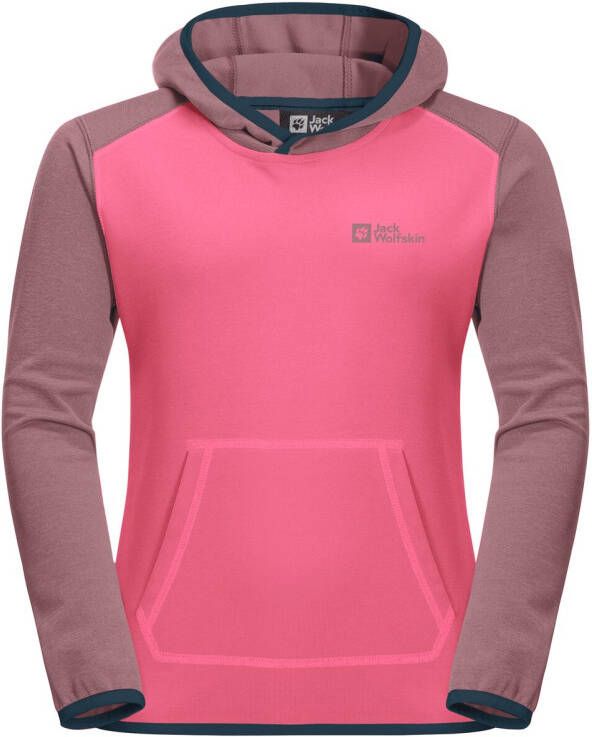 Jack Wolfskin Active Hoody Kids Fleece jack Kinderen 152 pink lemonade pink lemonade