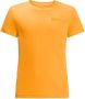 Jack Wolfskin Active Solid T-Shirt Kids Functioneel shirt Kinderen 116 bruin orange pop - Thumbnail 1