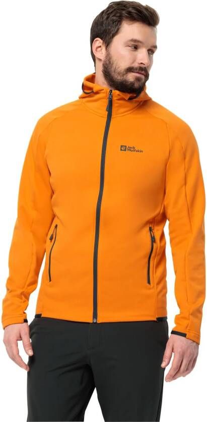 Jack Wolfskin Alpgrat Hooded FZ Men Fleece jack Heren L dragon fire dragon fire