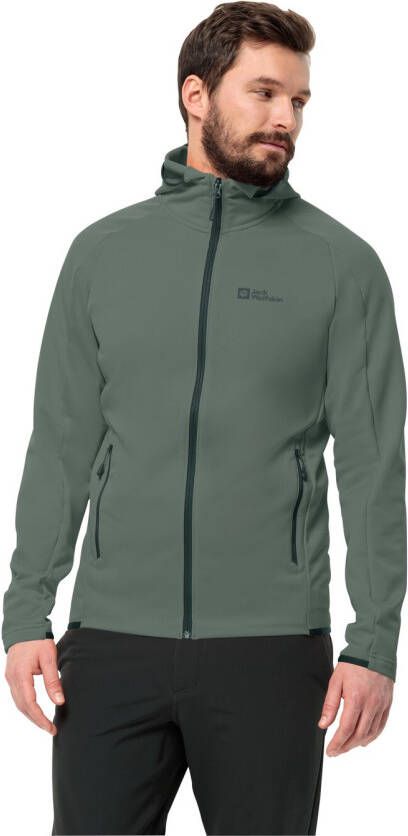 Jack Wolfskin Alpgrat Hooded FZ Men Fleece jack Heren XXXL hedge green Hedge Green