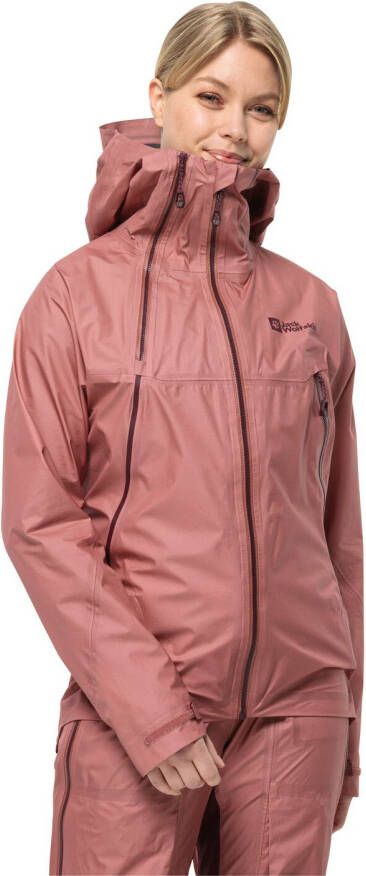 Jack Wolfskin Alpspitze Air 3L Jacket Women Zeer goed ademend skitouring-jack met RECCO -lokalisatie XL blush powder blush powder