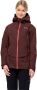 Jack Wolfskin Alpspitze Pro 3L Jacket Women Zeer goed ademend skitouring-jack met RECCO -lokalisatie XL dark maroon dark maroon - Thumbnail 2