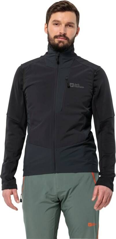 Jack Wolfskin Alpspitze Vest Men Softshellbodywarmer met RECCO -lokalisatiesysteem Heren M phantom