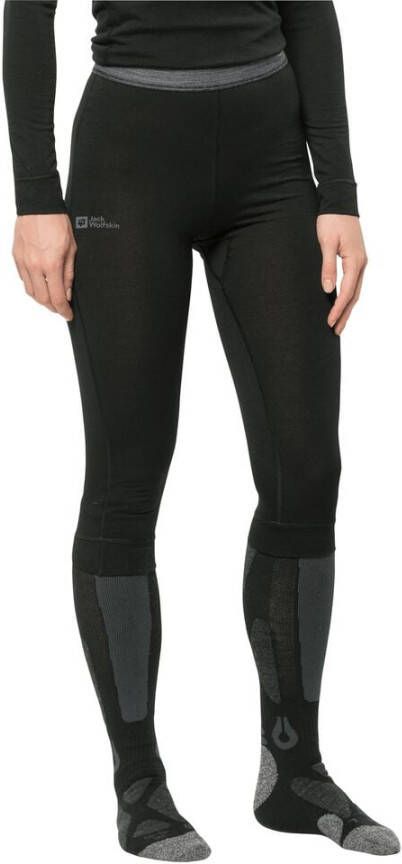 Jack Wolfskin Alpspitze Wool Pants Women Funktionsunterwäsche mit Merino Damen S black