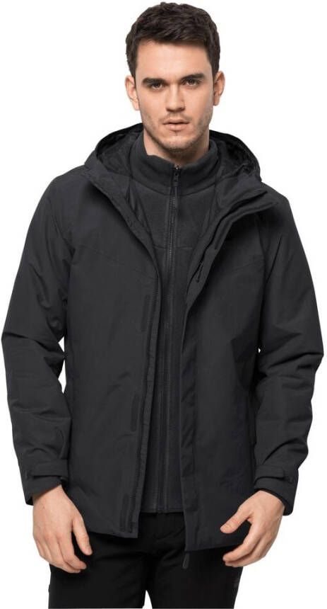 Jack Wolfskin Altenberg 3in1 Jacket Men 3in1 jack Heren 3XL zwart black