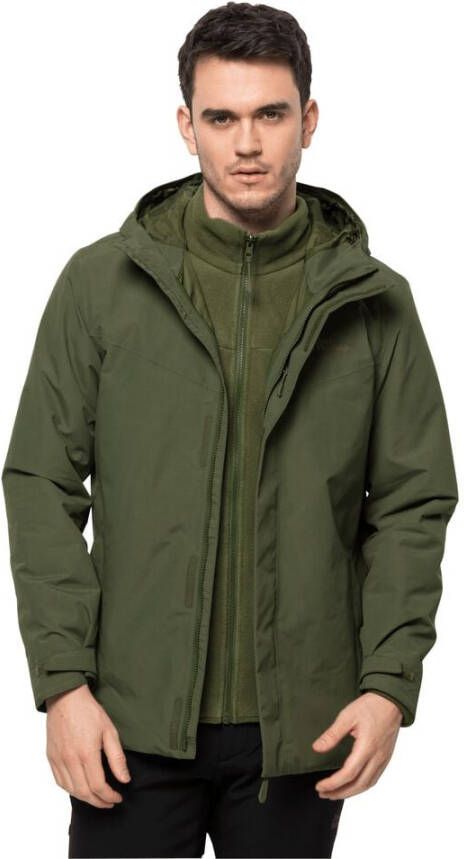 Jack Wolfskin Altenberg 3in1 Jacket Men 3in1 jack Heren XXL bruin greenwood