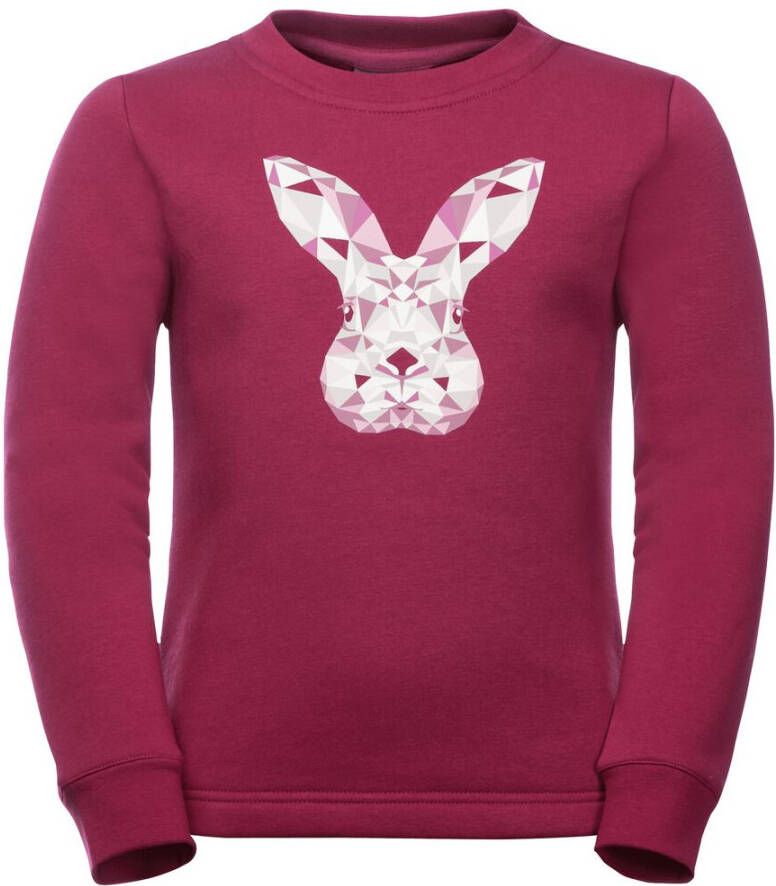 Jack Wolfskin Animal Pullover Kids Fleece trui Kinderen 116 red dark ruby