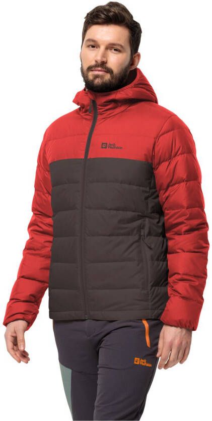 Jack Wolfskin Ather Down Hoody Men Donsjack Heren L red earth red earth