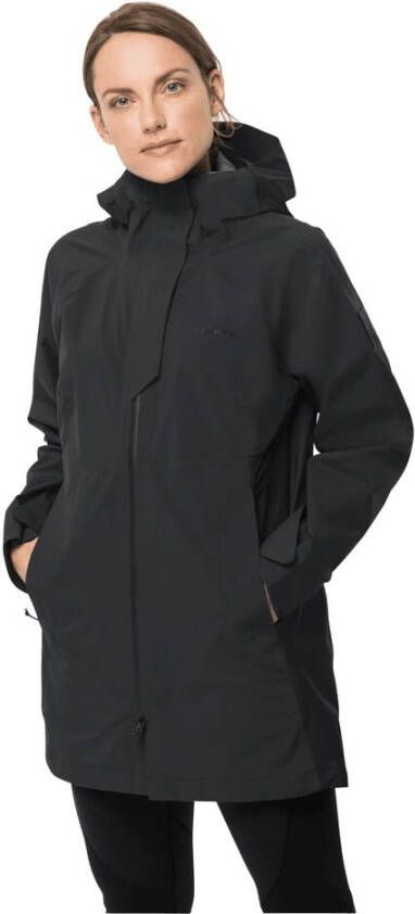 Jack Wolfskin Athletic Coat Women Waterdichte winterjas Dames L zwart black