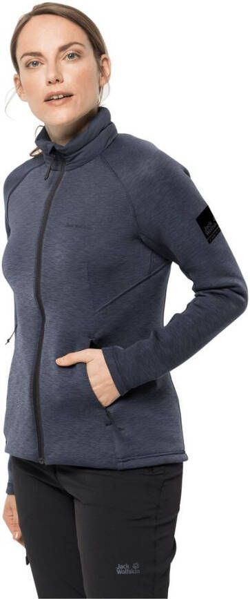 Jack Wolfskin Athletic Collar Midlayer Women Fleecejack dames XS grijs graphite