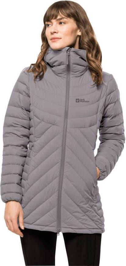 Jack Wolfskin Athletic Down Coat Women Donsjas Dames XL grijs seagull
