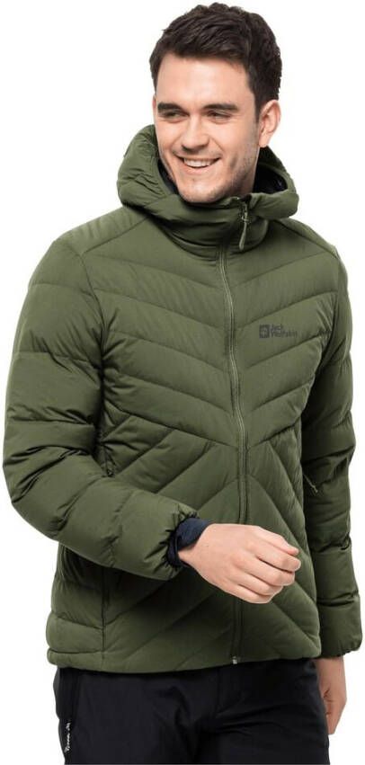 Jack Wolfskin Athletic Down Hoody Men Donsjack Heren M greenwood