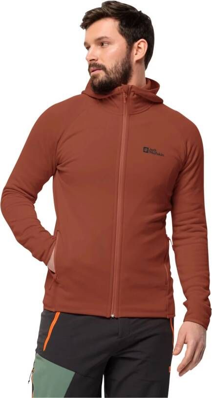 Jack Wolfskin Baiselberg Hooded FZ Men Fleece jack Heren XXXL carmine