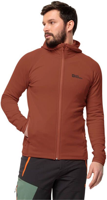 Jack Wolfskin Baiselberg Hooded FZ Men Fleece jack Heren XL carmine