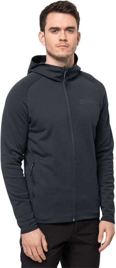 Jack Wolfskin Baiselberg Hooded FZ Men Fleece jack Heren L phantom