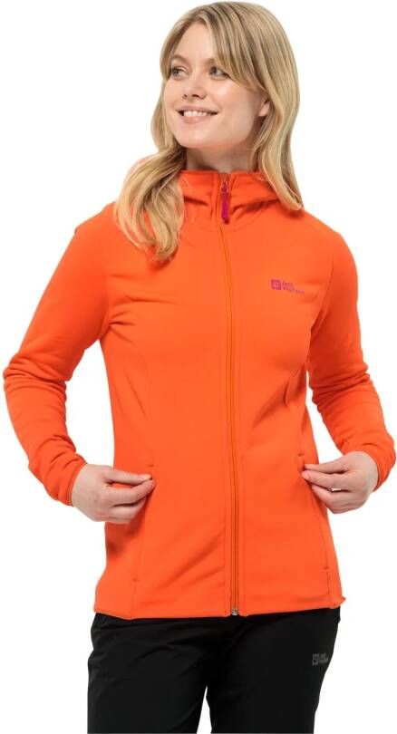 Jack Wolfskin Baiselberg Hooded FZ Women Fleece jack Dames M vibrant orange vibrant orange