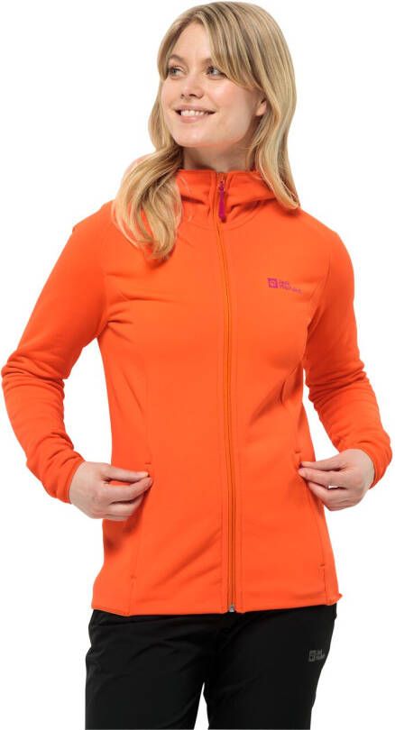 Jack Wolfskin Baiselberg Hooded FZ Women Fleece jack Dames S vibrant orange vibrant orange