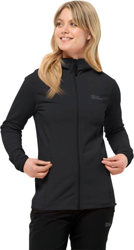 Jack Wolfskin Baiselberg Hooded FZ Women Fleece jack Dames XXL zwart black