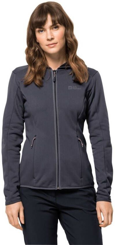 Jack Wolfskin Baiselberg Hooded FZ Women Fleece jack Dames XS graphite