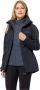 Jack Wolfskin Bergland 3in1 Jacket Women 3in1 jack Dames S graphite - Thumbnail 1