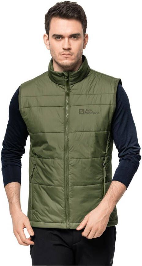 Jack Wolfskin Bergland Ins Vest Men Outdoor-bodywarmer Heren XL groen greenwood