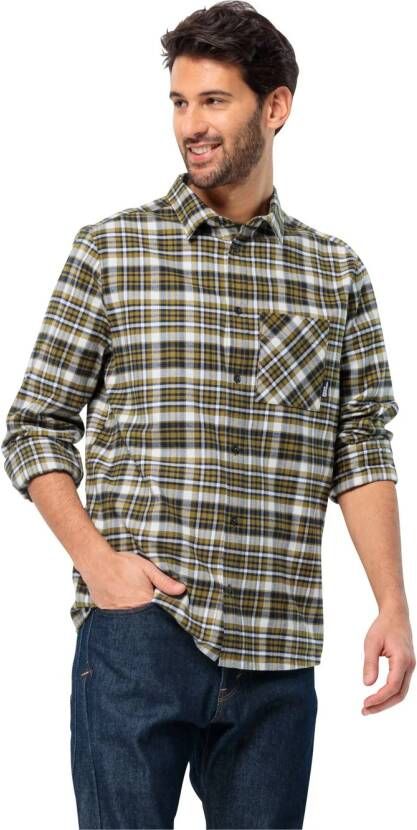Jack Wolfskin Bergweg Shirt Men Flanellen overhemd Heren XXXL cottage 41 cottage 41