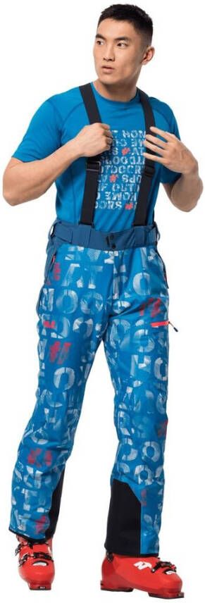 Jack Wolfskin BIG Snow Pants Men Skibroek heren 46 blue pacific all over blue pacific all over