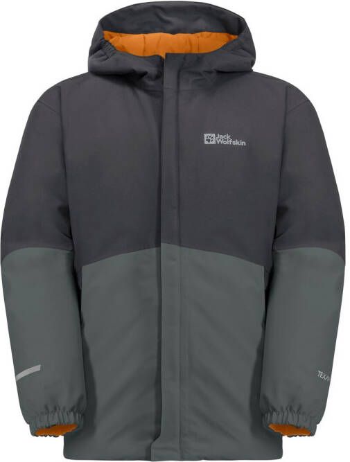 Jack Wolfskin Blocky Jacket Kids Winterjack Kinderen 116 slate green slate green