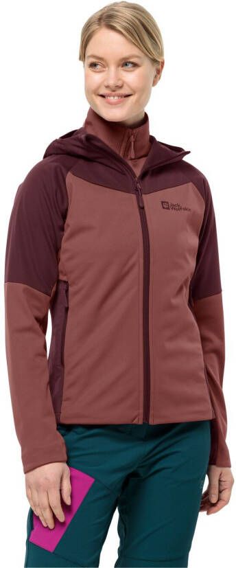 Jack Wolfskin Brisstal Hoody Women Softshelljack Dames XXL apple butter apple butter