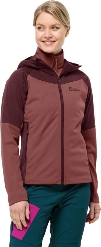 Jack Wolfskin Brisstal Hoody Women Softshelljack Dames XXL apple butter apple butter