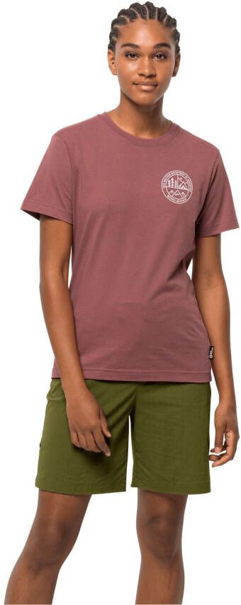 Jack Wolfskin Campfire T-Shirt Women Dames T-shirt van biologisch katoen XL apple butter apple butter