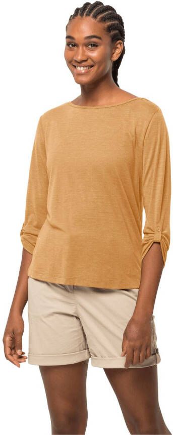 Jack Wolfskin Coral Coast 3 4 T-Shirt Women Dames T-shirt XS honey yellow honey yellow