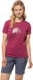 Jack Wolfskin Crosstrail Graphic T-Shirt Women Functioneel shirt Dames M sangria red sangria red - Thumbnail 2