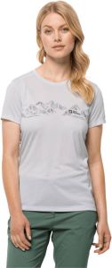 Jack Wolfskin Crosstrail Graphic T-Shirt Women Functioneel shirt Dames XXL white cloud white cloud