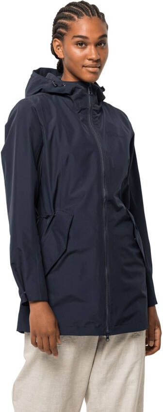 Jack Wolfskin Dakar Parka Women Regenjas Dames XL blue night blue