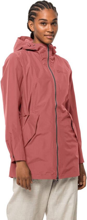 Jack Wolfskin Dakar Parka Women Regenjas Dames XS faded rose faded rose
